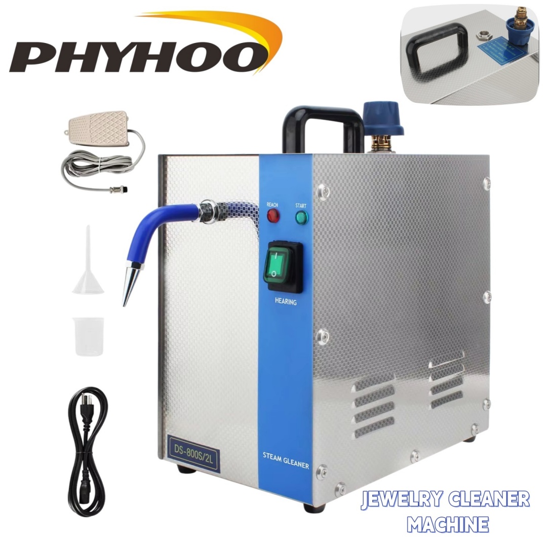 Workshop Tools Steam - PHYHOO 1300W Parowy Oczyszczacz do Biżuterii