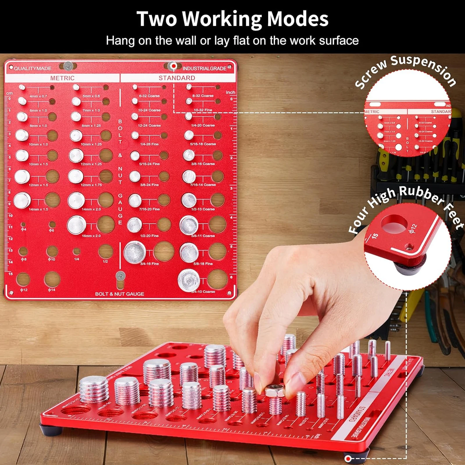 Zestaw gwintomierzy do nakręte – Tools For Woodworking Workshop recenzja i cena