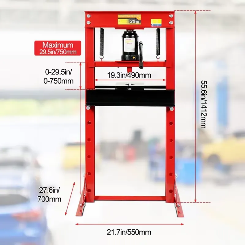 Prasa hydrauliczna warsztatowa – Workshop Tools Used recenzja i cena